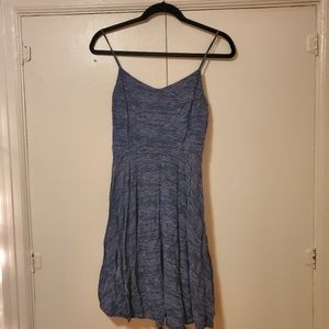 Old Navy Fit and Flare Dress (M) Blue Stripes